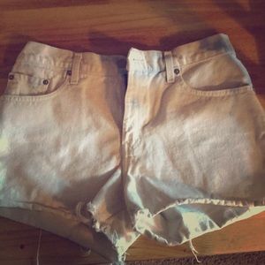 Levi cutoff jean shorts